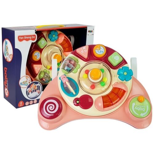 Leantoys Interaktív Játékpanel Csecsemőknek, Állathangokkal és Zenével, Rózsaszín 139949096