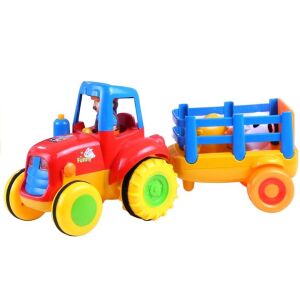 Pribor za traktore i prikolice, poljoprivrednik, krava, konj 146132798 - Lean Toys
