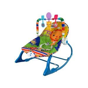 Inna 2 az 1-ben Vibráló Zenélő Bébijátszó és Kék Tigrises Babafotel