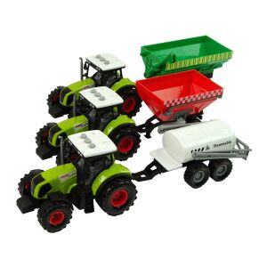 Set od tri traktora s prikolicom za prskanje 146132762 - Lean Toys