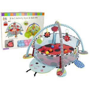 Covoraș educativ Ladybug Playpen Balls pentru bebeluși