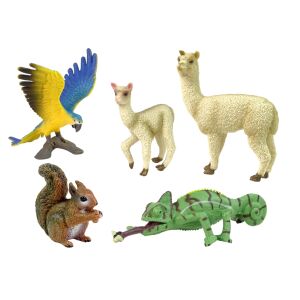 Figurica životinja Set papagaj panda 139949656 - Lean Toys