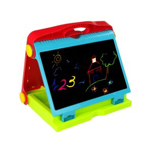 Tablă de cretă și tablă albă pliabilă 4M cu desene colorate - Table de scris si desenat