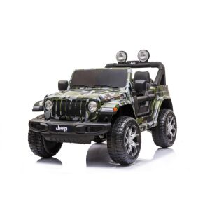 Jeep Wrangler Rubicon elektromos gyermekjármű, terepjáró, 2x45W motor, 12V7Ah akkumulátor