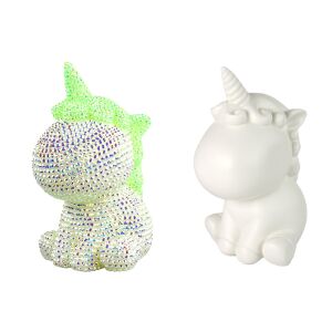 Zeleni Jednorog Kreativni Set Dijamanata i Kristala DIY - gotov i nedovršen jednorog - Igračka