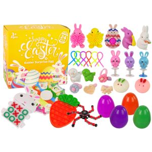 Fidget Toys Set de jucării de Paște anti-stres 24 bucăți 13437 Lean Toys 131267719 - Minge antistres