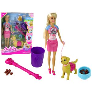 Anlily Puppe und Hund Set mit Zubehör, Puppen-Spielset - Nonbrand Baba