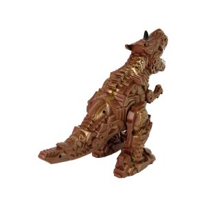 Szögletes nézet a barna távirányítós dinoszaurusz játékról - Nonbrand Interaktív gyerek játék