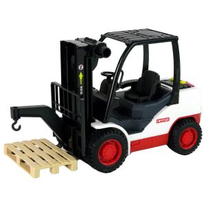 Pohyblivý vysokozdvižný vozík s vidlicovou paletou.