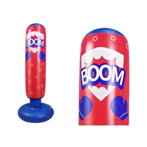 Sac de box gonflabil roșu-albastru 125 cm 139976263 - Saci de box și mănuși de box