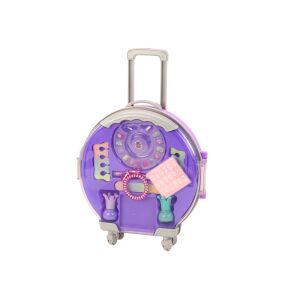 Lila utazó kozmetikai készlet gyerekeknek, 9 részes