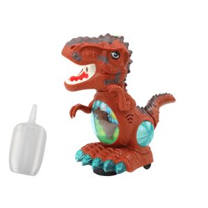 LeanToys Brązowy tańczący dinozaur zabawka z czujnikiem przeszkód, światłami i dźwiękami - Nonbrand Interaktywna gra dla dzieci