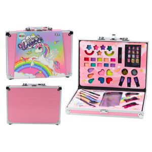 Rózsaszín sminkkészlet gyerekeknek bőröndben
