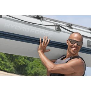 Bestway Hydro-Force Elite 5 személyes felfújható csónak 335 x 167 x 47 cm, evezőkkel és pumpával 136032669 - Gumicsónak, evező