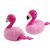Rózsaszín vízen úszó flamingó fürdőjáték 136001407