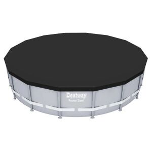 Bestway 58249 schwarze Poolabdeckung für 488cm Power Steel Pools - Bestway Pool-Decken