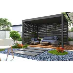 SUN ELEGANCE 3x4 m antracit terasz pergola