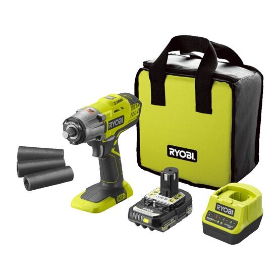 Ryobi 18V One Plus három sebességes 1/2 ütvecsavarozó, 1x 2,0Ah...