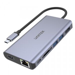 UNITEK uHUB S7 USB 3.2 Gen 1 (3.1 Gen 1) Type-C Szürke 131311466 - Unitek