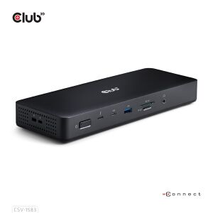 Club3D CSV-1583 Thunderbolt 4 16-in-1 Dockingstation Vorderansicht - Club3D