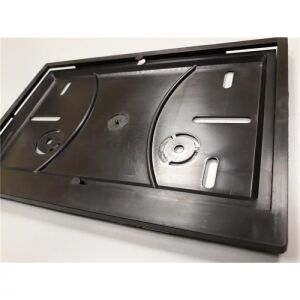 Motorkerékpár rendszámtábla tartó keret, 25x16 cm, ferde nézet - Rendszámtábla tartó