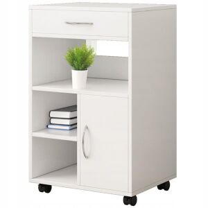 Multifunkcionális, modern, mobil, kerekes szekrény