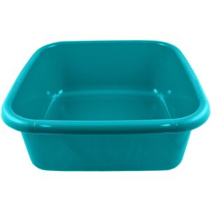 Bol patrat din plastic turcoaz Domotti Kaja cu manere, 12L - Boluri