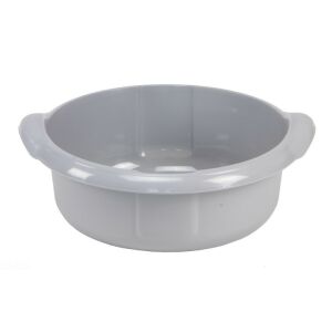 Bol plastic gri Domotti Sara cu manere, 26cm - Boluri