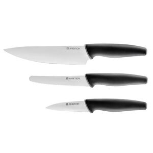 Ambition Set cutite, 3 piese, include cutit legume si fructe 11.5cm, Aspiro 131316419 - Cuțite