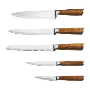 Set de cuțite Ambition Parma cu mânere din lemn - Tacâmuri