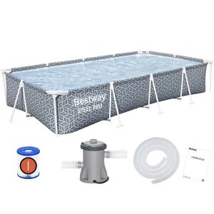 Bestway 561fv oțel pro grădină piscină cu cadru dreptunghiular 366x201x66 cm