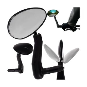 Bal oldali kerékpár visszapillantó tükör, univerzális kormány rögzítéssel