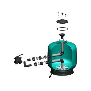 Gemas Turbidron D500 homokszűrő alkatrészeinek robbantott ábrája - Gemas