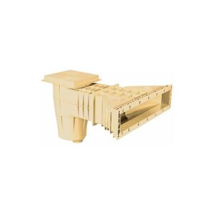 Gemas Lux ABS Keskeny Szájú, Hosszított Trapéz Szkimmer Fóliás Medenecéhez 1,5" - Bézs 131534274 - Szkimmer