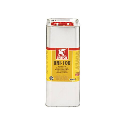 Griffon UNI-100 PVC ragasztó 5000ml kemény PVC kötéshez - Építőipari ragasztó