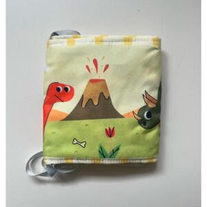 Járókára, kiságyra köthető könyv - dinó