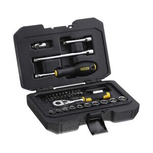 Otvorená Stanley 38-dielna sada račňových a nástrčných kľúčov - Nástroj