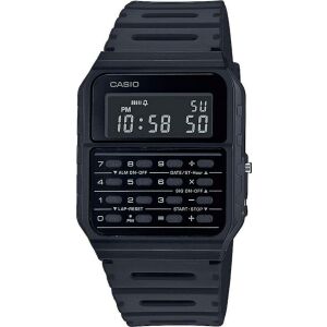 Casio Calculator óra, digitális kijelző, fekete gyanta szíj, unisex design - Casio