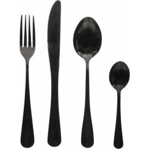Set de Tacâmuri Shadow Negru Oțel inoxidabil (16 Piese) 131655872 - Tacâmuri