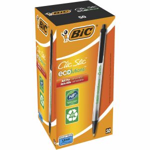 Stift Bic Clic Stic Schwarz 50 Stück 131655946 - Stifte & Bleistifte