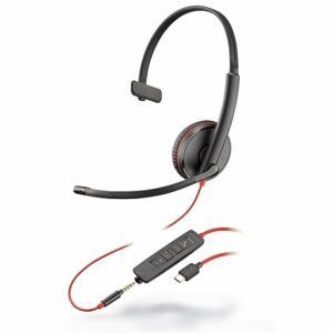 POLY Blackwire 3215 Headset Vezetékes Fejpánt Hívás/zene USB C-típus Fekete 138957014 - Poly