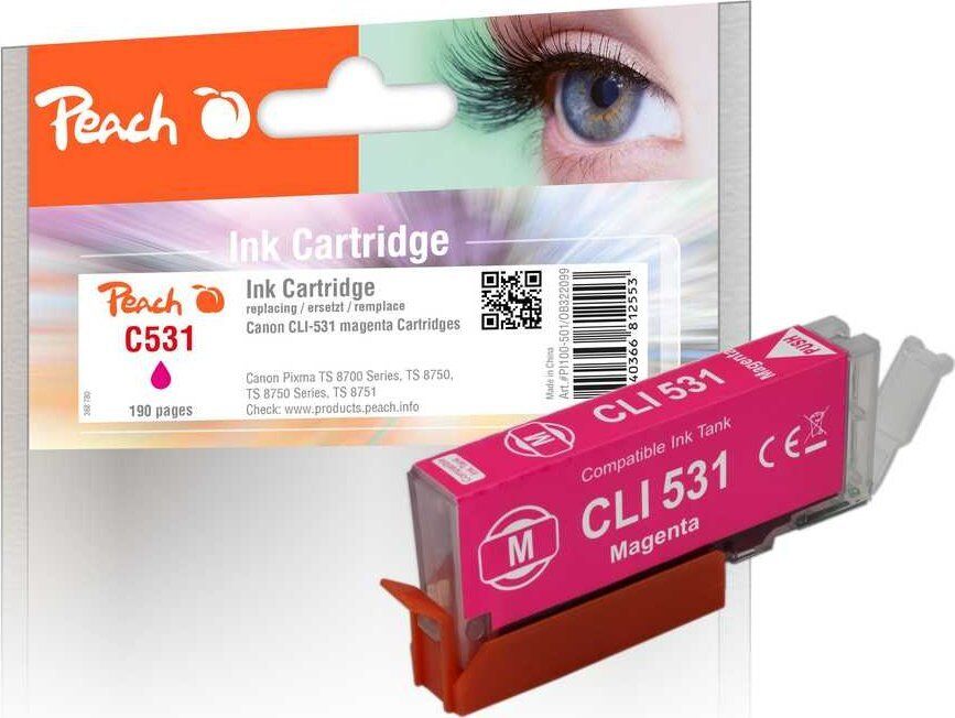 Peach PI100-501 nabój z tuszem 1 szt. Zamiennik Standardowa wydajność Purpurowy