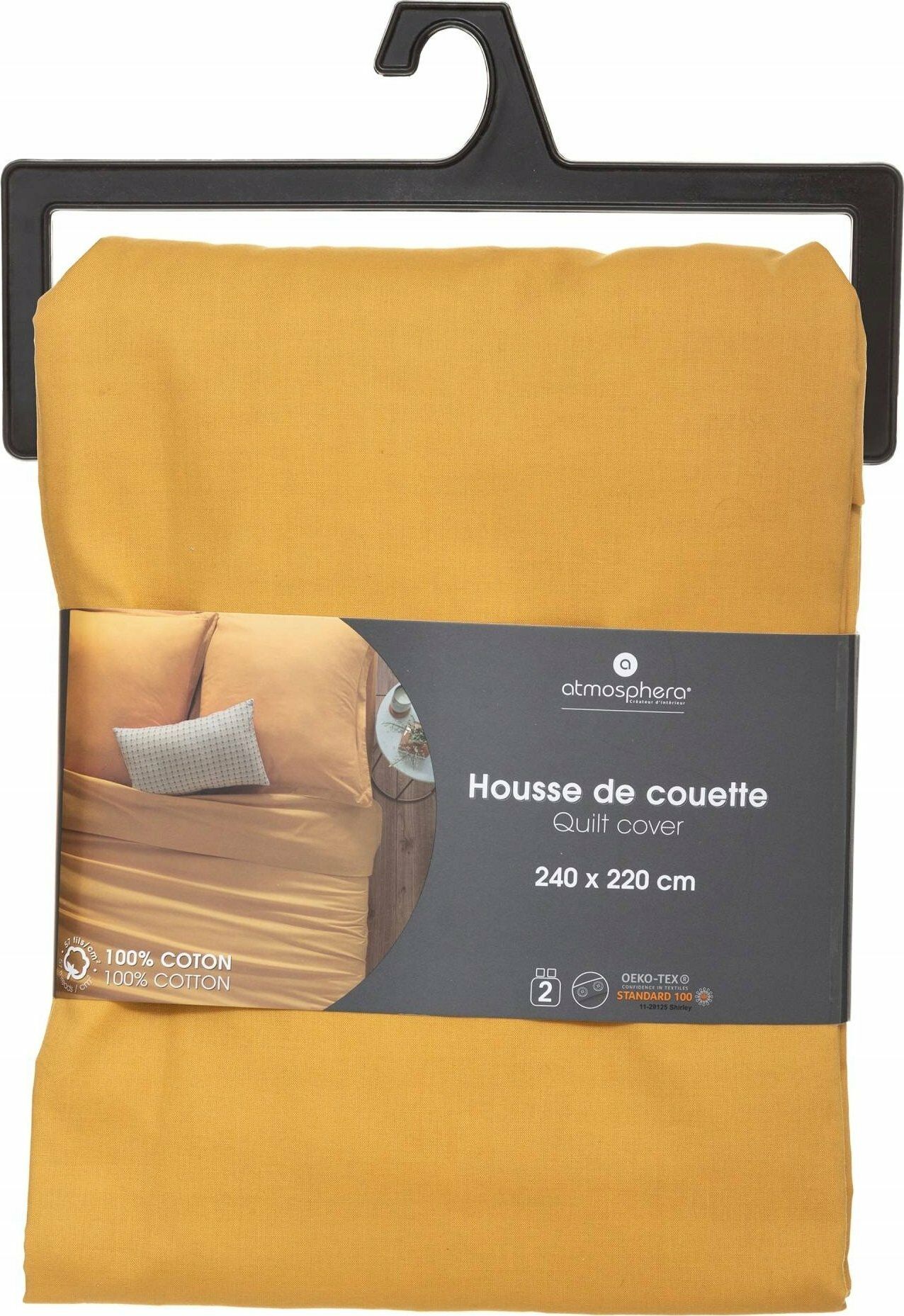 Bettdeckenbezug Atmosphera Senf (240 x 220 cm)