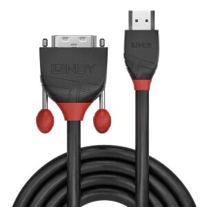 CABLE HDMI-DVI 0.5M/BLACK 36270 LINDY 131657394 - Kable i akcesoria