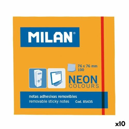 Haftnotizen Milan 76 x 76 mm Orange 10 Stück 131657641