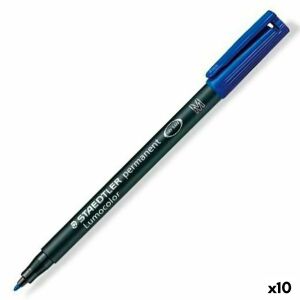 Permanentná fixka Staedtler Lumocolor 317-3 M Modrá 1 mm (10 kusov) 131657785 - Popisovače