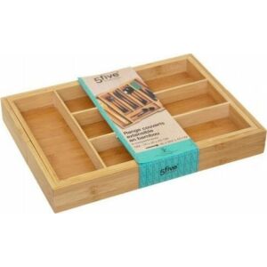 Organizer na Sztućce 5five Drewno Bambus (34 x 25 x 4,5 cm) 131658017 - Przechowywanie i sortowanie