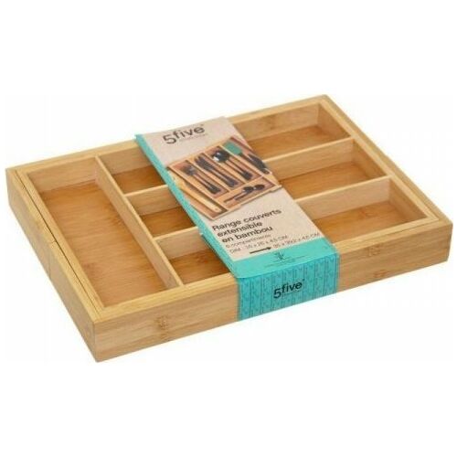 Organizator pentru tacâmuri 5five Lemn Bambus (34 x 25 x 4,5 cm)