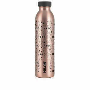 Thermosflasche Milan Schwarz Edelstahl (591 ml) 131658116 - Thermoskannen und Getränkehalter
