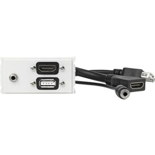 Vivolink WI221281 Fehér HDMI, USB A és 3.5mm csatlakozóaljzat - Vivolink